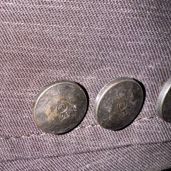 Kroon Chocolate Brown Faded Stripe Vintage Blazer - Picture 7 of 12